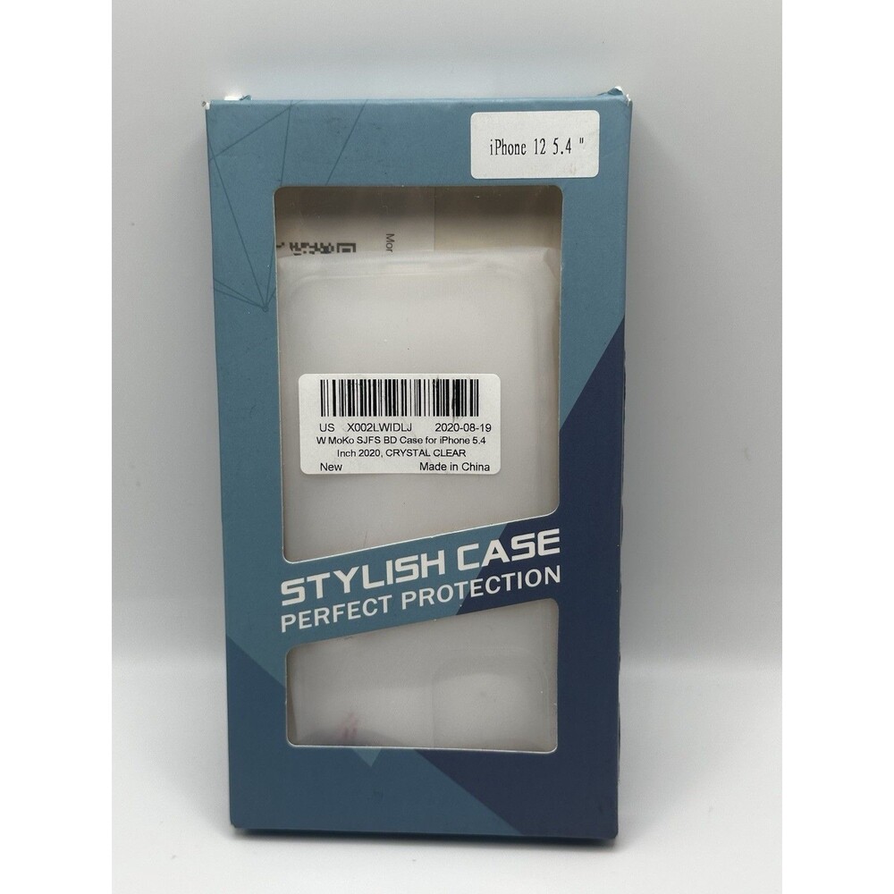 MoKo Crystal Clear Protective Case for iPhone 12 Mini (5.4"), Shockproof Cover